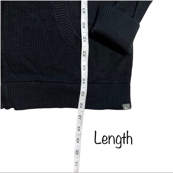 Eddie Bauer Casual Black Hooded Full Zip Up Sweater Jacket Size Large - Picture 15 of 17